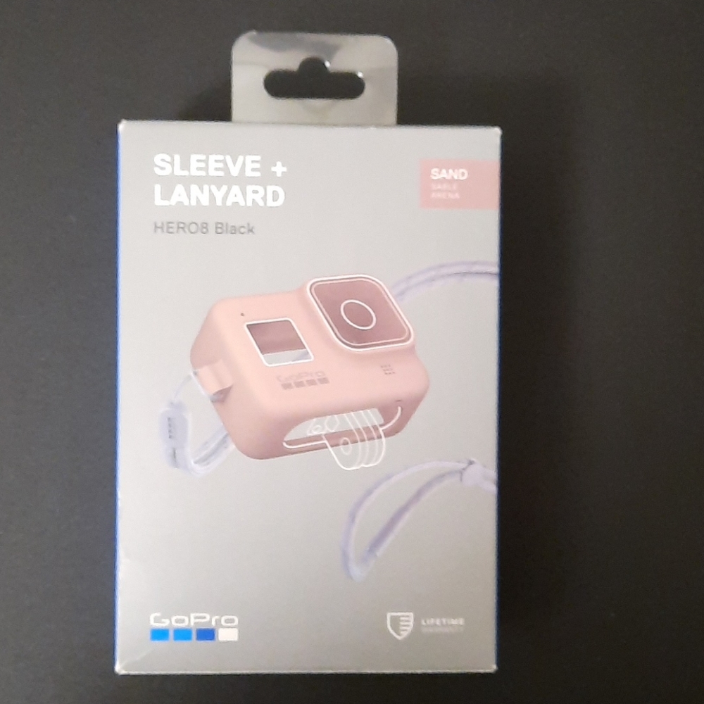 GoPro HERO 8 Black sand color sleeve+landyard
